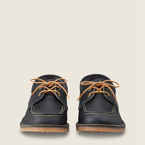 Red Wing Mens Oxford - Weekender Camp Moc - Portage Leather - Navy - WCP604938